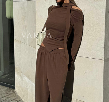 Leah 3-piece Set Brown