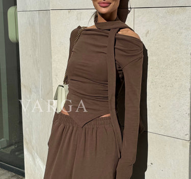 Leah 3-piece Set Brown