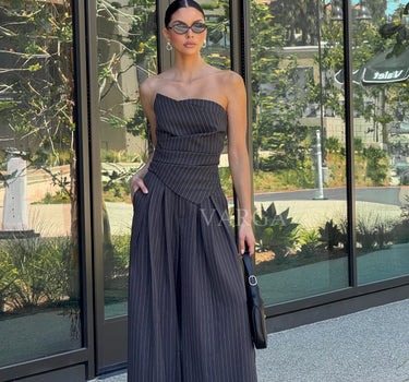 Lola 2-piece Pants Set Gray