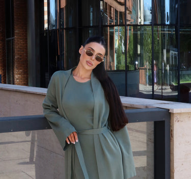 Leyla Knit Dress and Long Cardigan Set