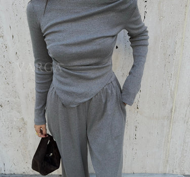 Lola 2-piece Pants Set Gray