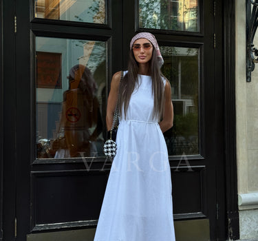 Clara Maxi White Dess